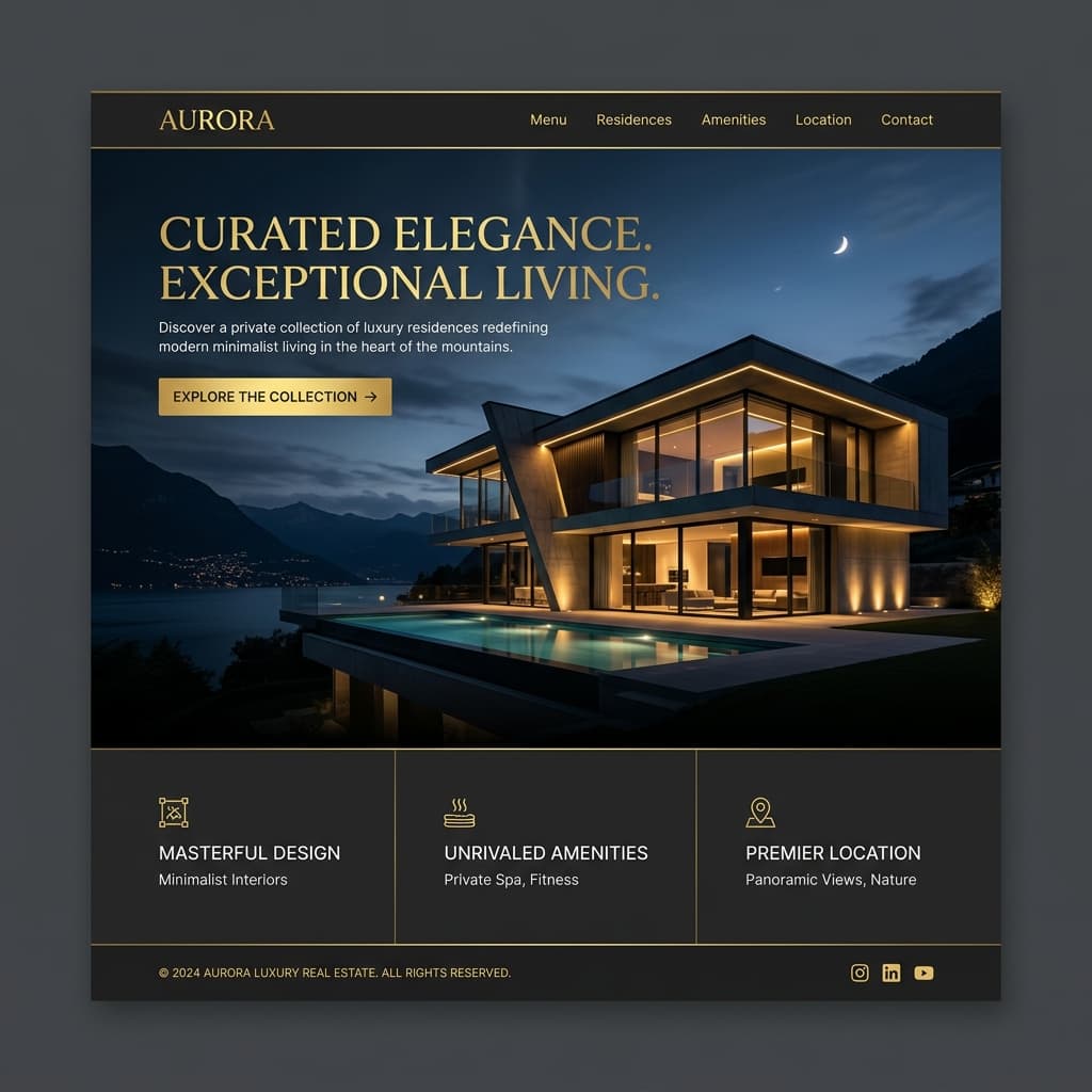 Solas Residences - Custom Web Design
